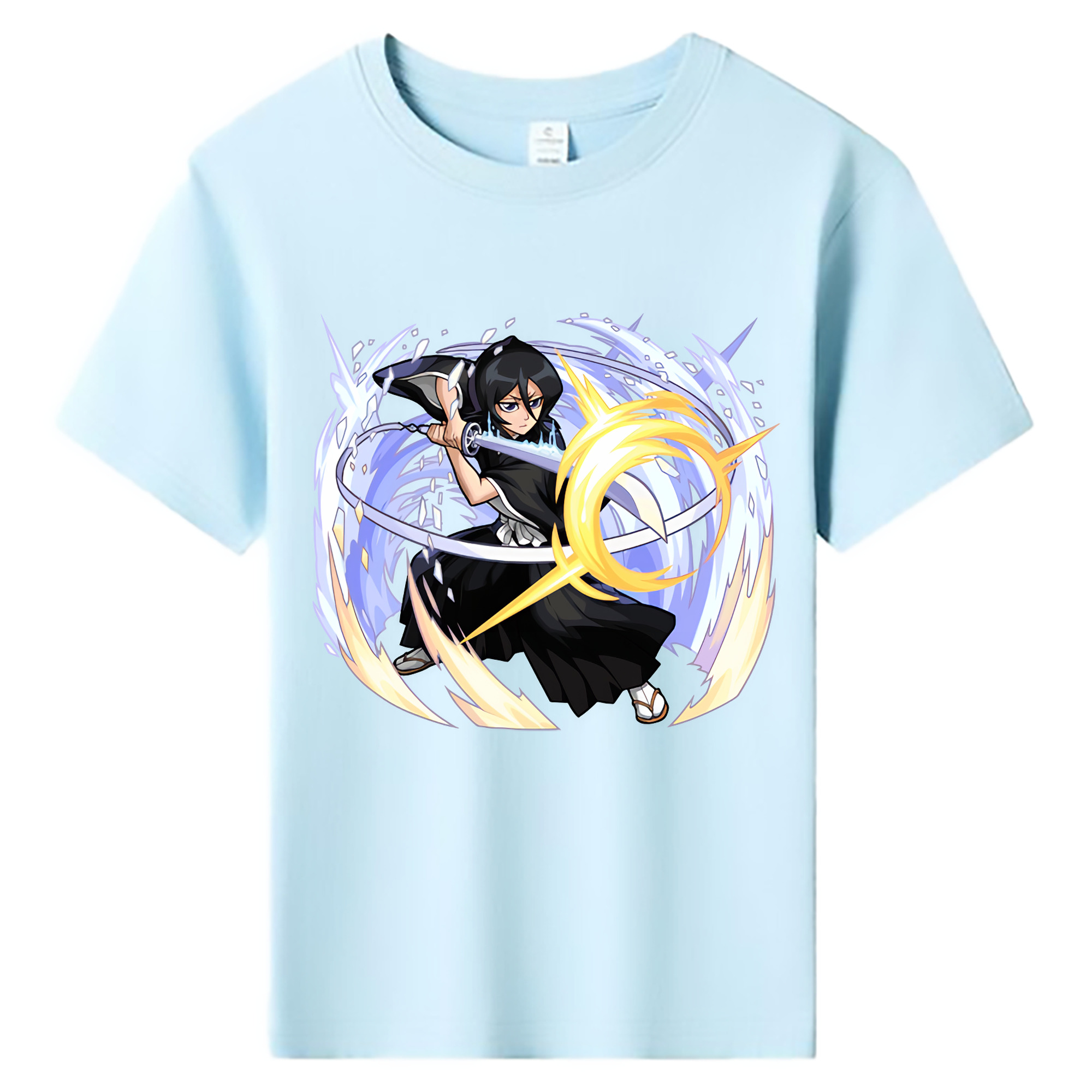 （画像用） ブリーチ 朽木ルキア BLEACH Kuchiki Rukia 綿100％キッズTシャツ（フロントプリント）
